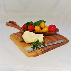 Board Long Handle Olive Wood Medium Food