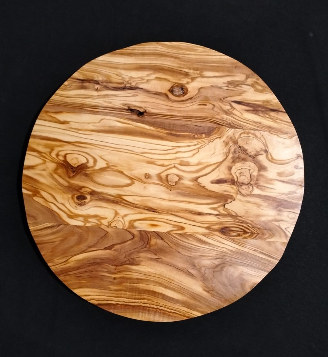 Round Olive wood 30cm